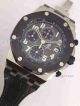 Replica Audemars Piguet Watch Stainless Steel Gray Dial Black Case Black Leather  (3)_th.jpg